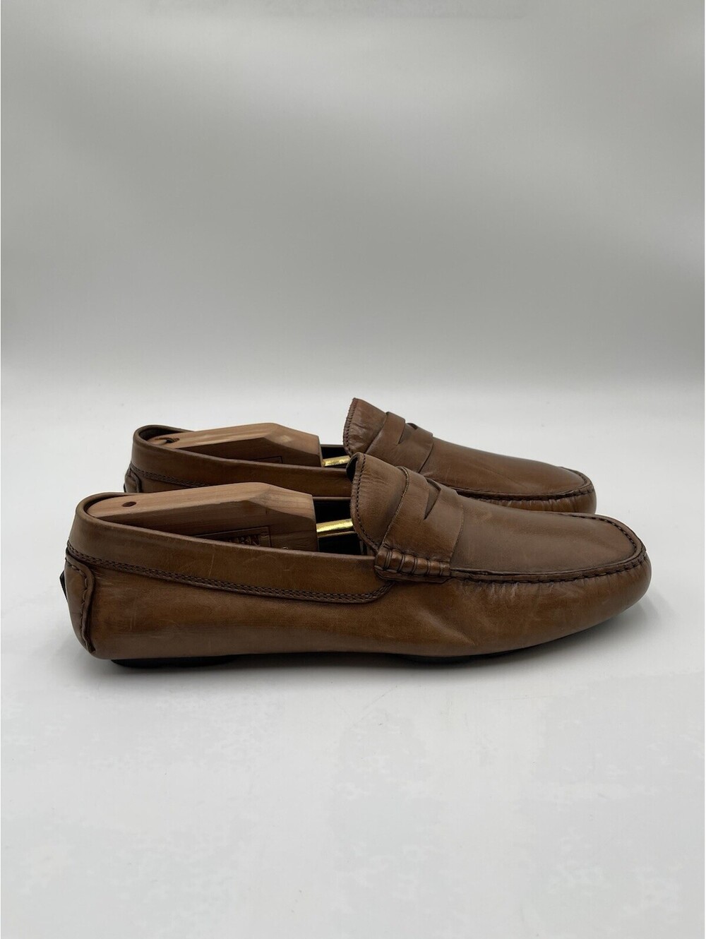 To Boot New York Palo Alto Burnished Tan Penny Driving Loafers Size 8